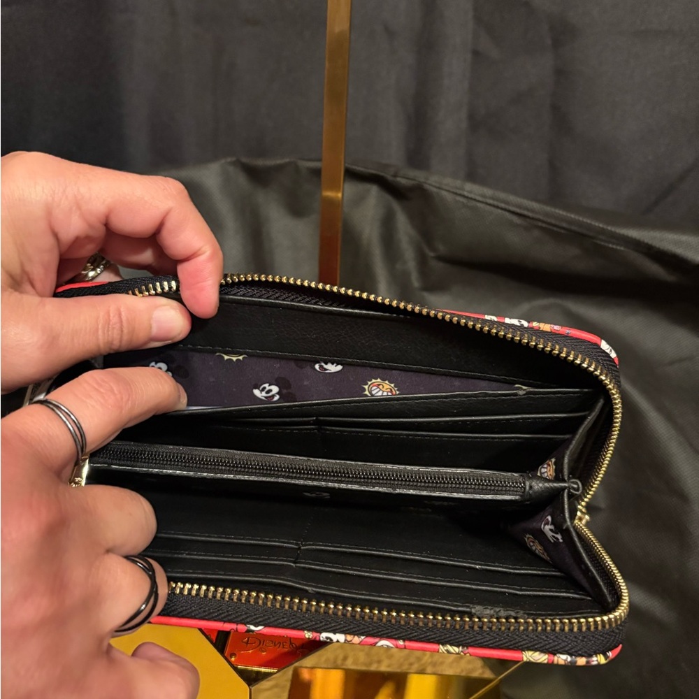 Loungefly Disney Parks Mickey and Minnie’s Runaway Railway Zip-Around Wallet - Picture 11 of 16